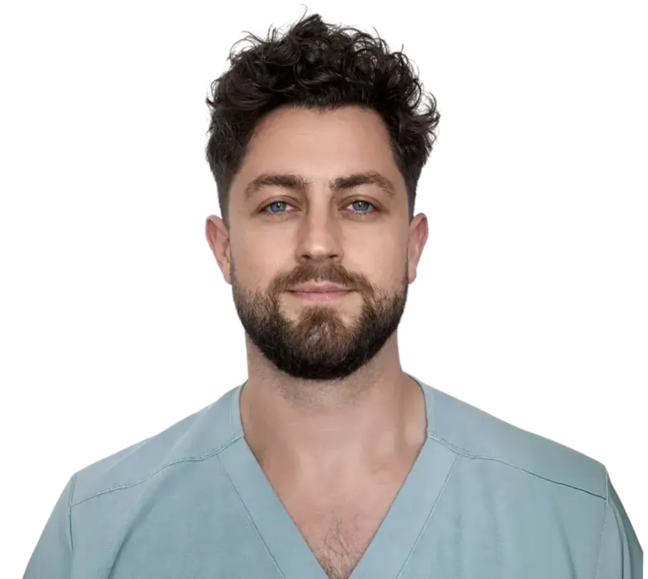 A woman with long black hair wearing a brown jacket stands confidently, showcasing her style and poise.